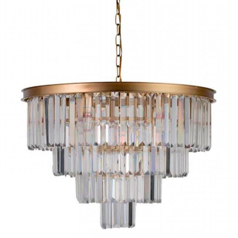Круглая Люстра RH 1920s Odeon GOLD iron Four Layers Серое Прозрачное диаметр 60 см Золотой Прозрачное Стекло Круглая Люстра RH 1920s Odeon GOLD iron Four Layers Серое Прозрачное диаметр 60 см Золотой Прозрачное Стекло в Брянске | Loft Concept