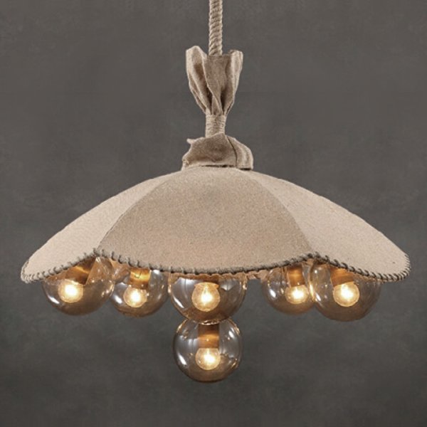 Люстра Loft Pendant Lamp Glass & Linen Bouquet Люстра Loft Pendant Lamp Glass & Linen Bouquet в Брянске | Loft Concept