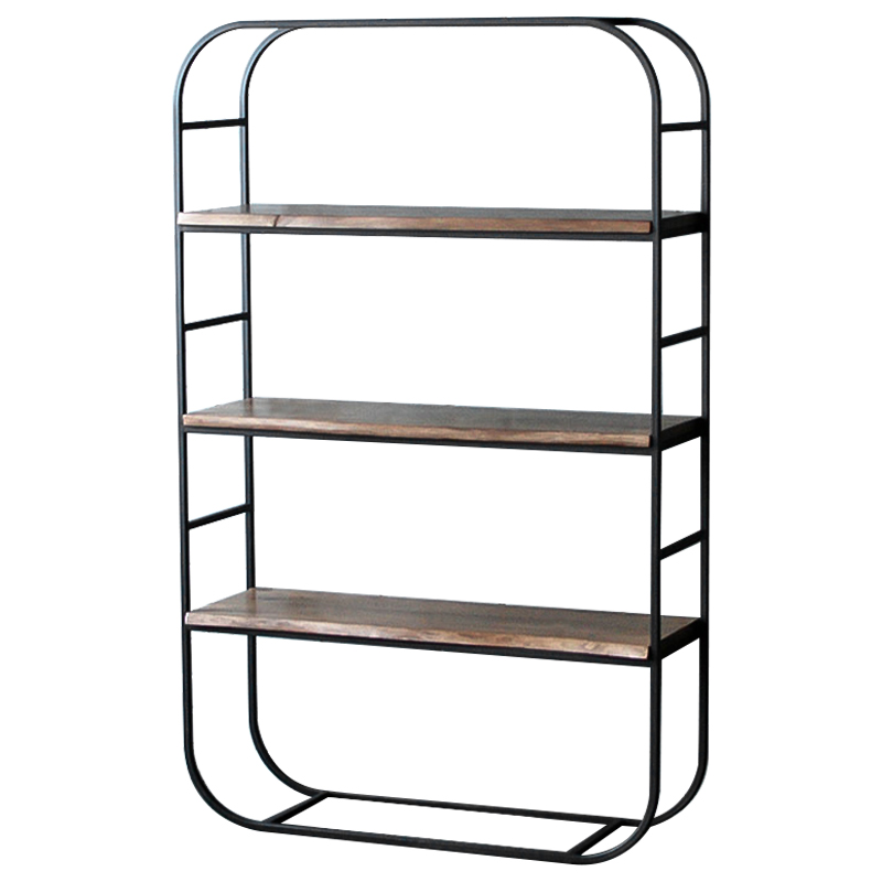 Стеллаж Holman Industrial Metal Rust Rack Черный Коричневый Стеллаж Holman Industrial Metal Rust Rack Черный Коричневый в Брянске | Loft Concept