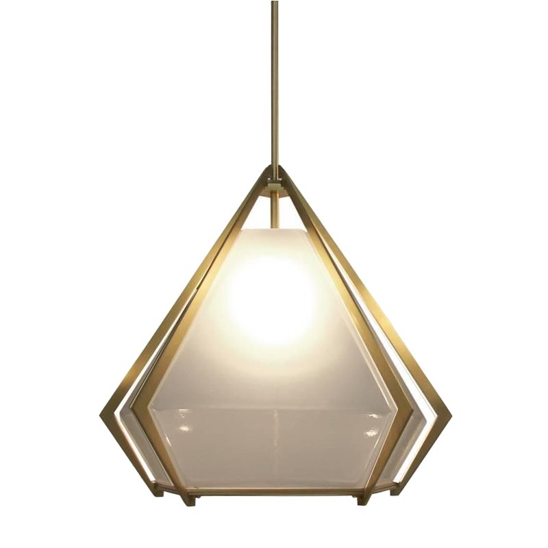 Подвесной светильник Harlow Pendant Lamp white Золотой Белый Подвесной светильник Harlow Pendant Lamp white Золотой Белый в Брянске | Loft Concept