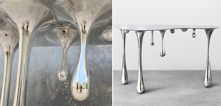 Дизайнерская Консоль Melting Silver Console Zhipeng Tan Дизайнерская Консоль Melting Silver Console Zhipeng Tan - Loft-Concept в Брянске