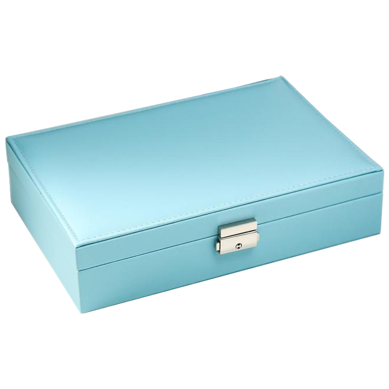 Шкатулка Azurine Jewerly Organizer Box light blue Голубой Бежевый Шкатулка Azurine Jewerly Organizer Box light blue Голубой Бежевый в Брянске | Loft Concept