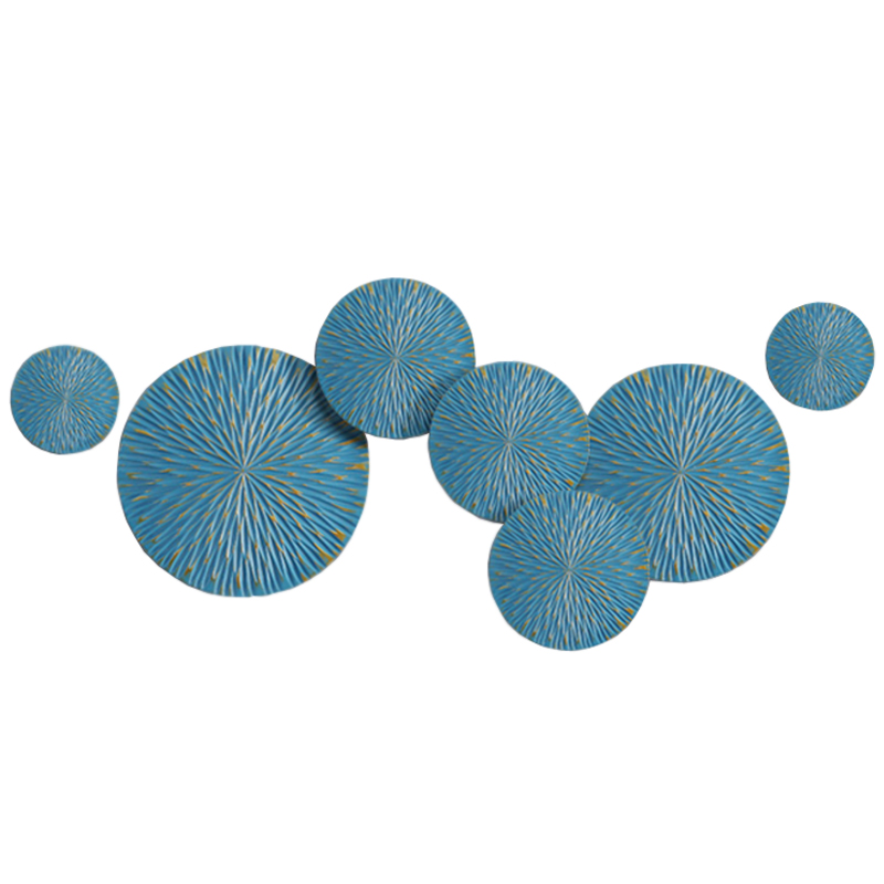 Арт-объект на стену Blue Discs Голубой Арт-объект на стену Blue Discs Голубой в Брянске | Loft Concept