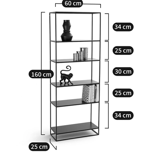 Металлический стеллаж Menzie Black Wide Metal Rack Металлический стеллаж Menzie Black Wide Metal Rack в Брянске