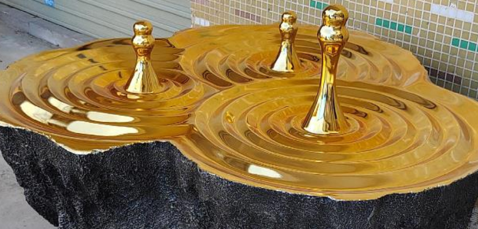 Дизайнерский Кофейный стол Golden Drops Coffee Table Дизайнерский Кофейный стол Golden Drops Coffee Table - Loft-Concept в Брянске