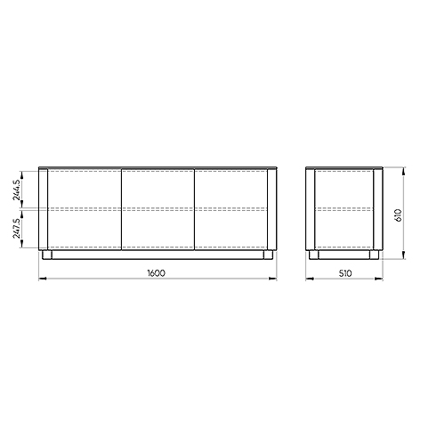 Тумба белая с 3-мя дверцами Tammi  в Брянске