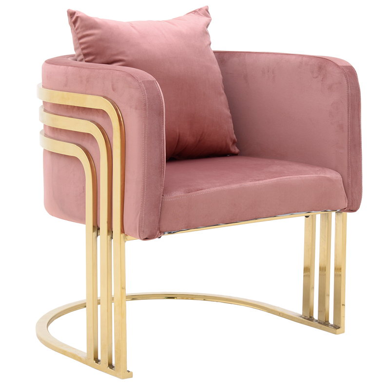 Кресло Custodia Armchair Pink Розовый Глянцевое золото Кресло Custodia Armchair Pink Розовый Глянцевое золото в Брянске | Loft Concept