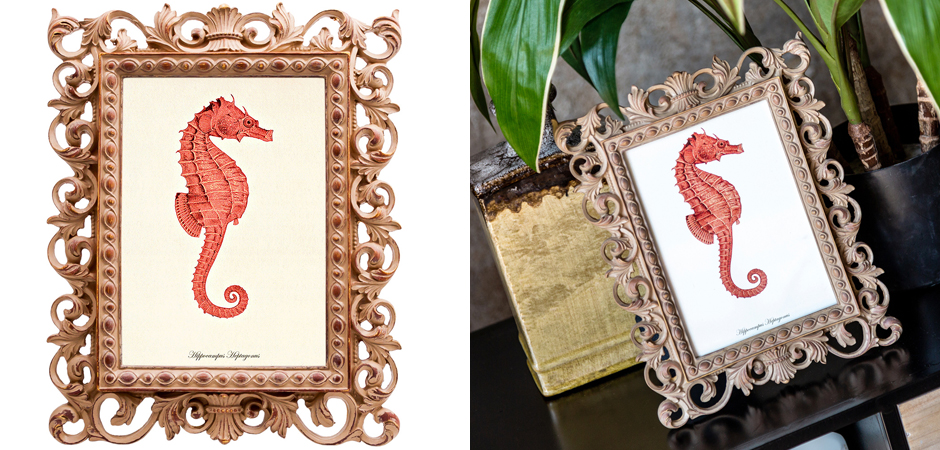 Постер Red Seahorse Poster Постер Red Seahorse Poster - Loft-Concept в Брянске