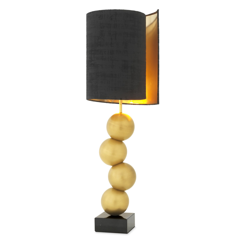 Настольная лампа Eichholtz Table Lamp Aerion Brass Черный Латунь Античная полированная Черный Мрамор Nero Настольная лампа Eichholtz Table Lamp Aerion Brass Черный Латунь Античная полированная Черный Мрамор Nero в Брянске | Loft Concept