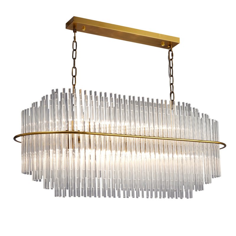Люстра Nembus KEBO STILL LINE CHANDELIER Латунь Прозрачный Люстра Nembus KEBO STILL LINE CHANDELIER Латунь Прозрачный в Брянске | Loft Concept