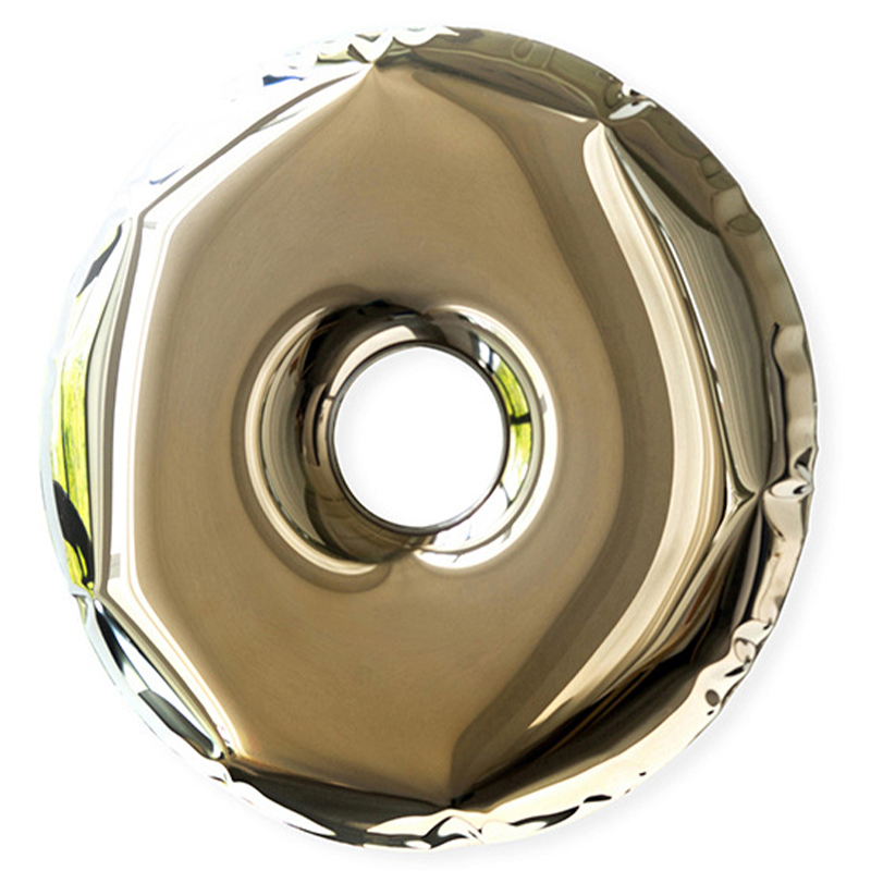 Арт-объект на стену Rondo Polished Stainless Steel Wall Mirror by Zieta Gold Глянцевое золото Арт-объект на стену Rondo Polished Stainless Steel Wall Mirror by Zieta Gold Глянцевое золото в Брянске | Loft Concept