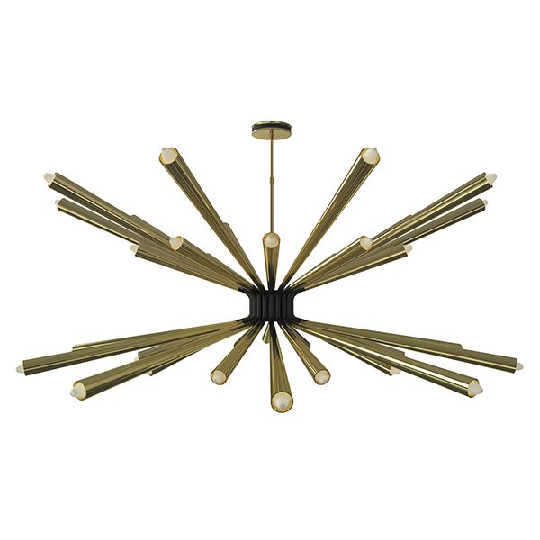 Люстра DORSEY Chandelier by DELIGHTFULL Латунь Черный Люстра DORSEY Chandelier by DELIGHTFULL Латунь Черный в Брянске | Loft Concept