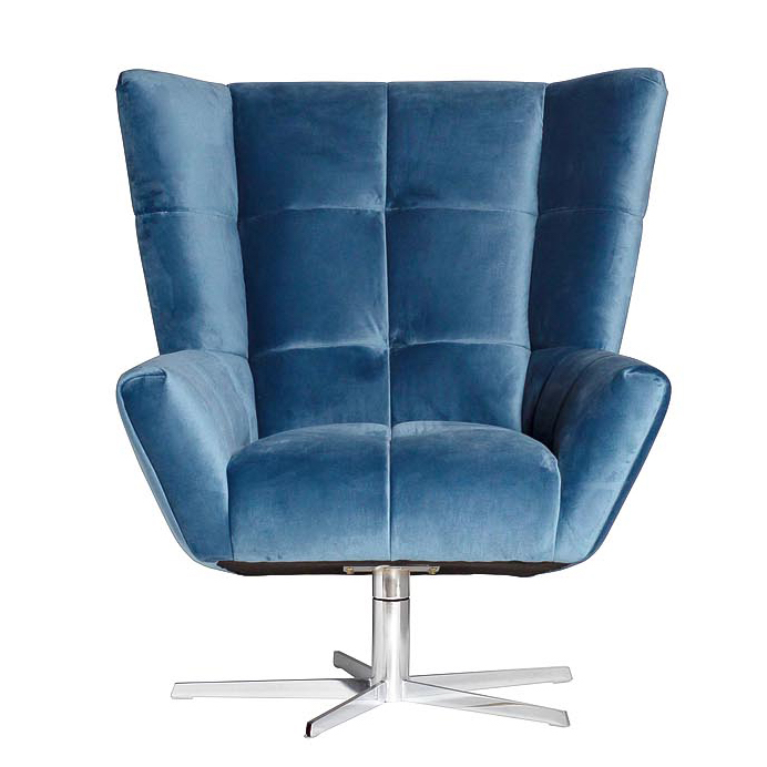 Кресло вращающееся Lord Armchair blue Синий Кресло вращающееся Lord Armchair blue Синий в Брянске | Loft Concept
