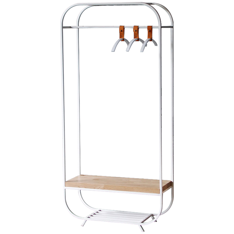 Рейл Franks Industrial Metal Rust Clothes Rail Белый Древесина Рейл Franks Industrial Metal Rust Clothes Rail Белый Древесина в Брянске | Loft Concept