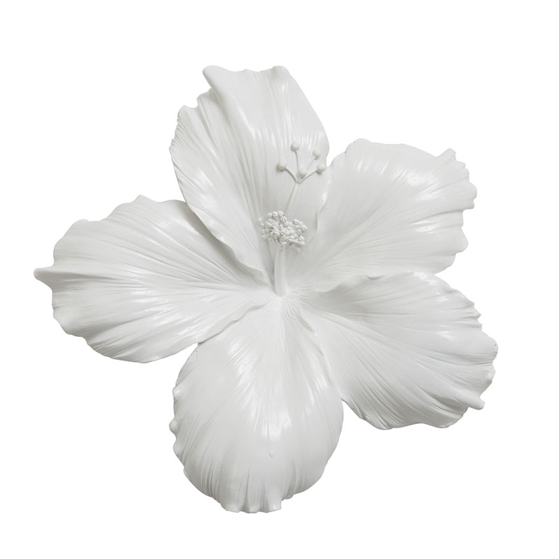 Аксессуар на стену Decor Flowers Hibiscus Белый Аксессуар на стену Decor Flowers Hibiscus Белый в Брянске | Loft Concept