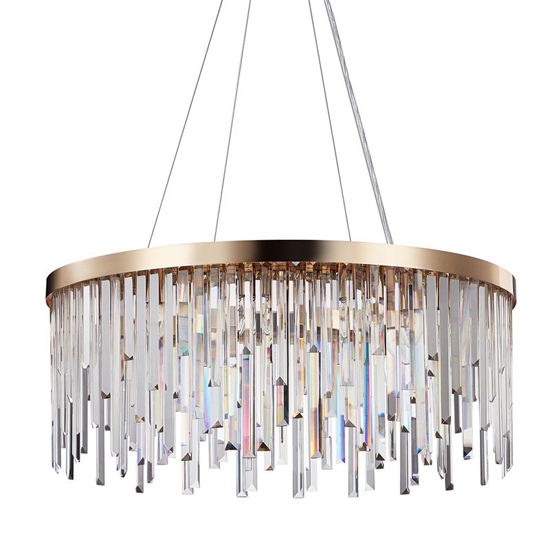 Люстра Bennett Chandelier gold матовое золото Прозрачный Люстра Bennett Chandelier gold матовое золото Прозрачный в Брянске | Loft Concept