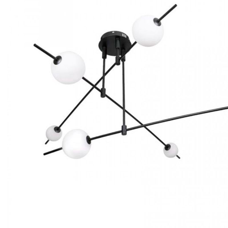 Люстра Balance Beads Libra 60 см Черный Белый Люстра Balance Beads Libra 60 см Черный Белый в Брянске | Loft Concept
