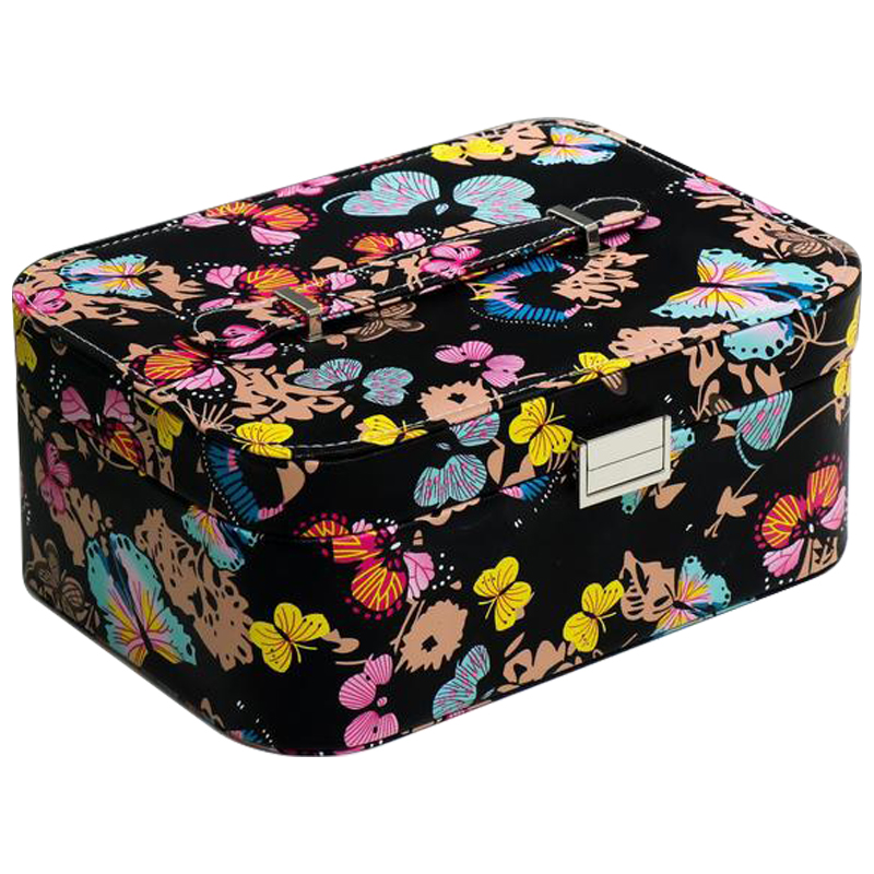 Шкатулка Butterflies Jewerly Organizer Box Черный Мульти Шкатулка Butterflies Jewerly Organizer Box Черный Мульти в Брянске | Loft Concept