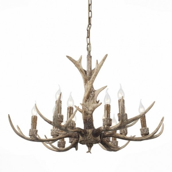 Люстра Hornland Chandelier 12 Коричневый Люстра Hornland Chandelier 12 Коричневый в Брянске | Loft Concept