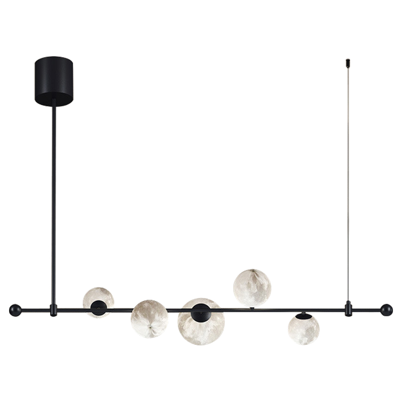Светильник Tech Lighting Modern Rail Geometric Linear Suspension 5 Black Черный Белый Светильник Tech Lighting Modern Rail Geometric Linear Suspension 5 Black Черный Белый в Брянске | Loft Concept