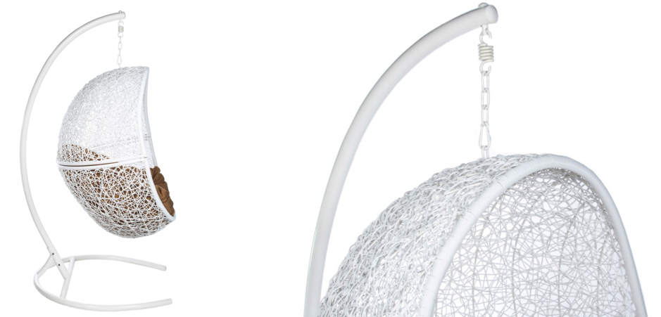 Подвесное уличное кресло Egg Cage white Подвесное уличное кресло Egg Cage white - Loft-Concept в Брянске