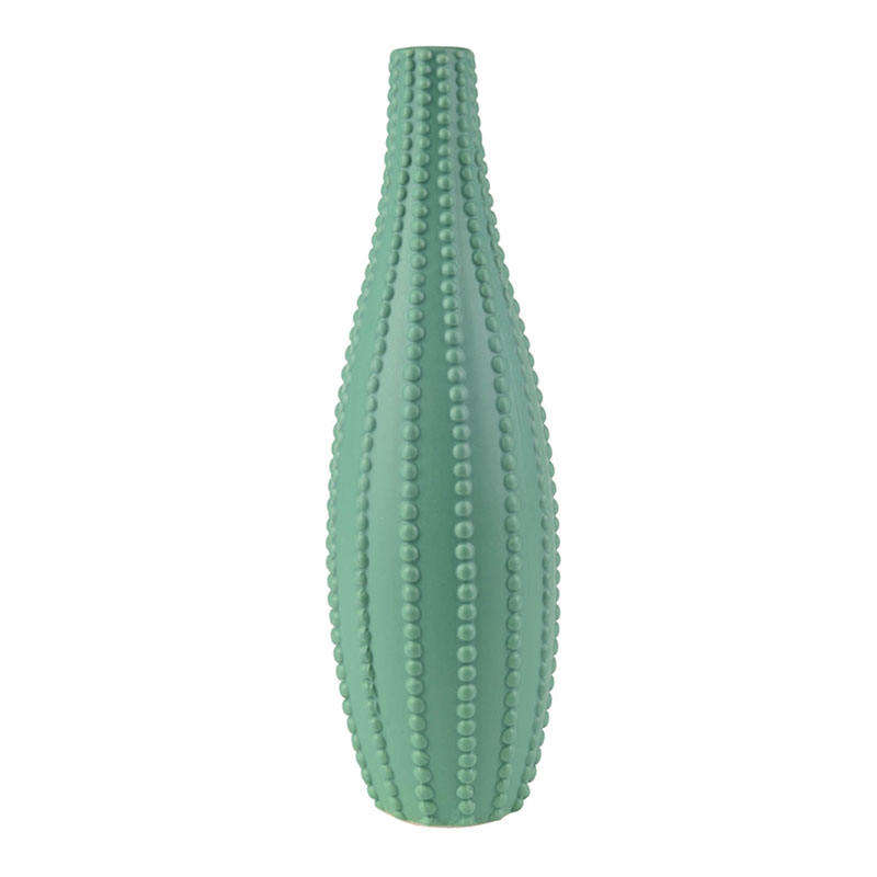 Ваза Ribbed Vase Narrow Throat turquoise 34 Бирюзовый Ваза Ribbed Vase Narrow Throat turquoise 34 Бирюзовый в Брянске | Loft Concept