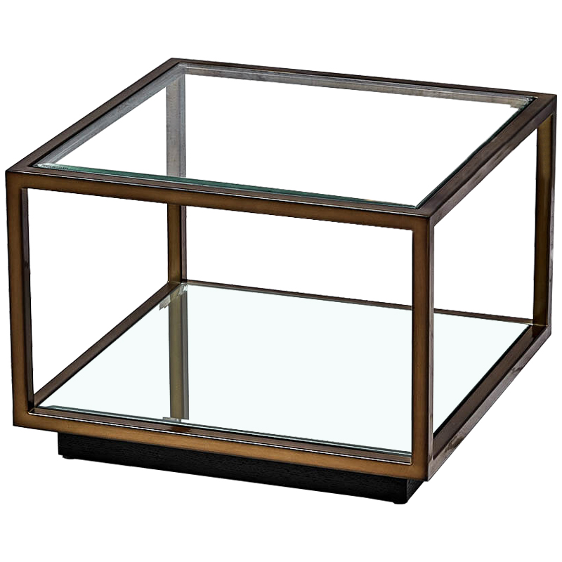 Кофейный стол Transparent Cube 35 Прозрачный Темная бронза Кофейный стол Transparent Cube 35 Прозрачный Темная бронза в Брянске | Loft Concept