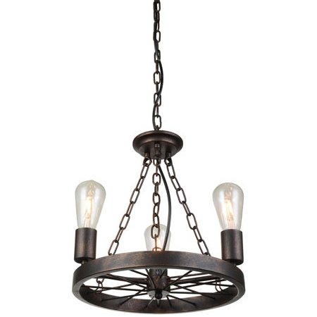 Подвесной светильник Loft Wheel Pendant 3 Коричневый винтаж Подвесной светильник Loft Wheel Pendant 3 Коричневый винтаж в Брянске | Loft Concept
