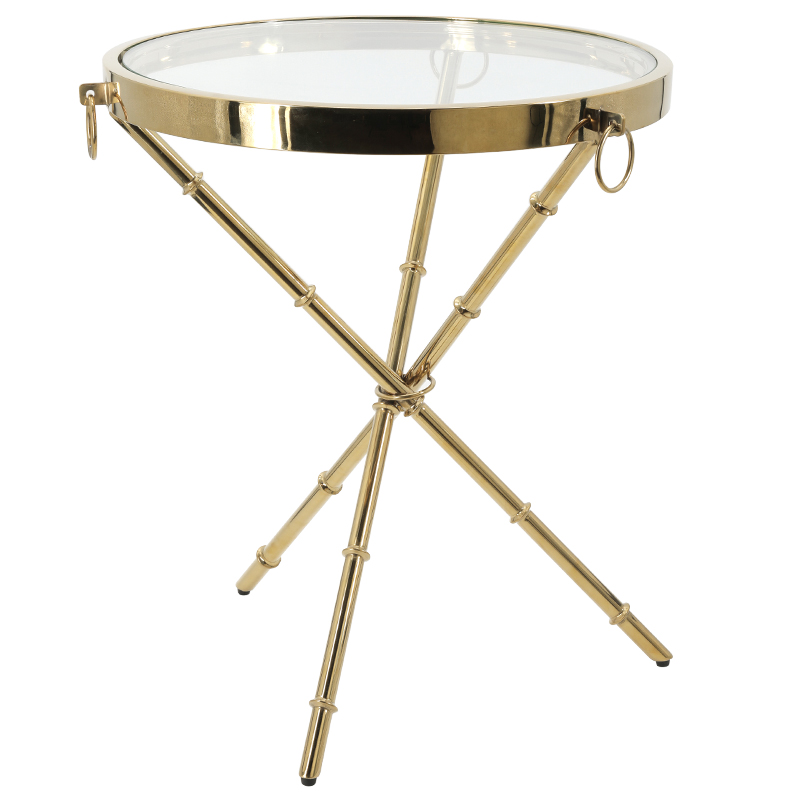 Приставной стол Side Table Omni glass Золотой Приставной стол Side Table Omni glass Золотой в Брянске | Loft Concept