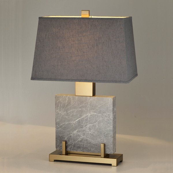 Настольная лампа Table lamp marble Grey Серый Настольная лампа Table lamp marble Grey Серый в Брянске | Loft Concept