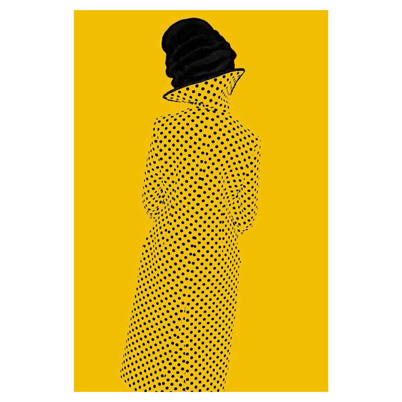 Картина Girl on mustard background Горчичный Черный в Брянске | Loft Concept 