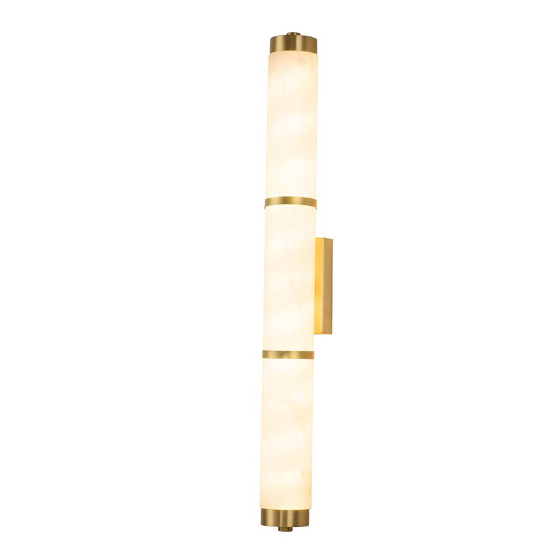 Бра Melba White Marble Wall Lamp Латунь Белый Бра Melba White Marble Wall Lamp Латунь Белый в Брянске | Loft Concept