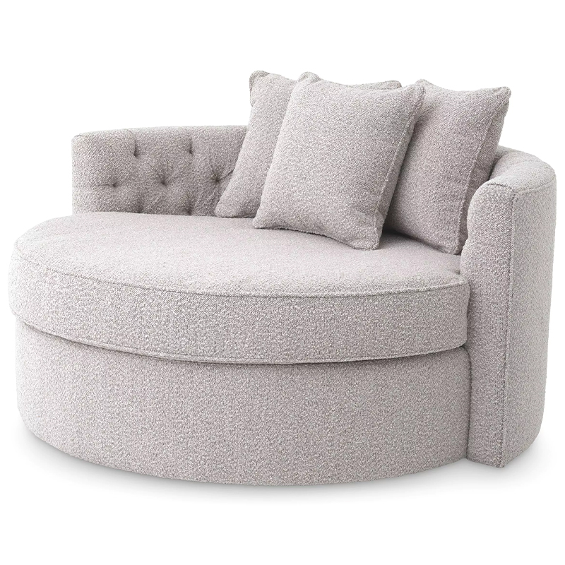 Диван Eichholtz Sofa Carlita Bouclé Grey Серый в Брянске | Loft Concept 