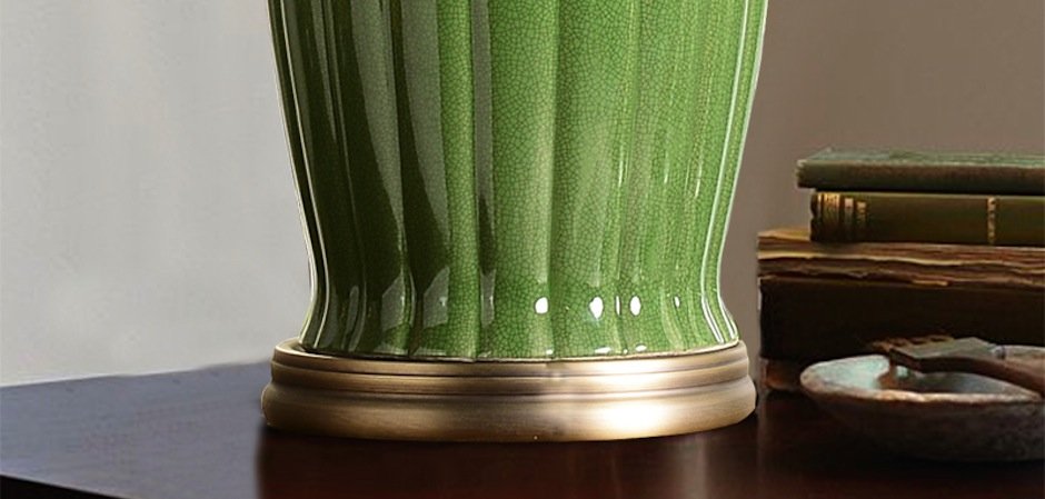 Настольная керамическая лампа Water Lily Настольная керамическая лампа Water Lily - Loft-Concept в Брянске