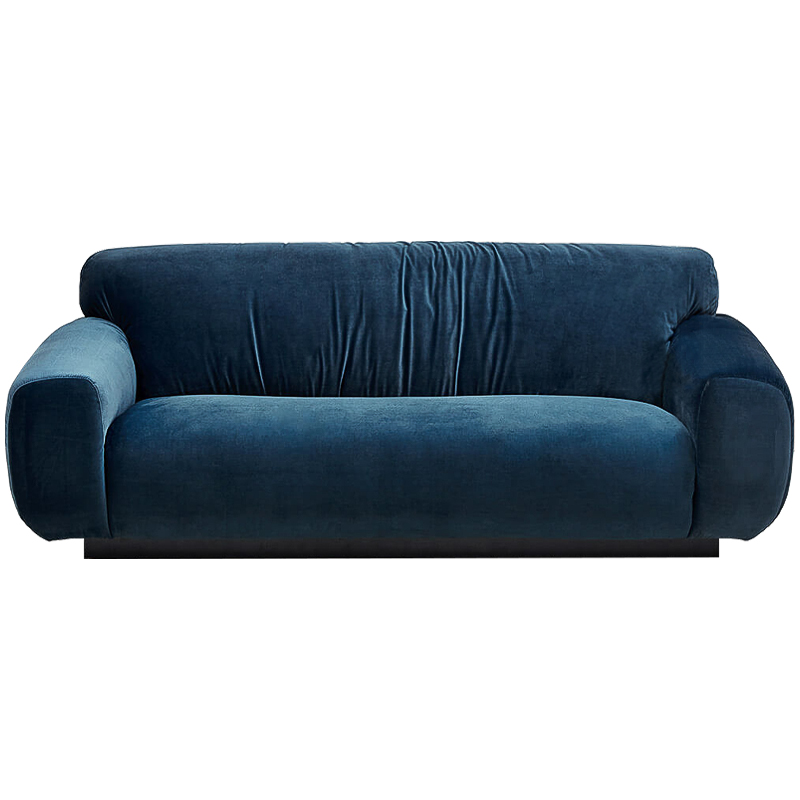 Диван Inesia Sofa blue Темно-синий Черный Диван Inesia Sofa blue Темно-синий Черный в Брянске | Loft Concept