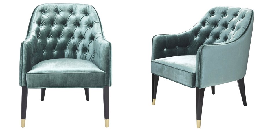 Кресло Eichholtz Chair Cyrus Turquoise Кресло Eichholtz Chair Cyrus Turquoise - Loft-Concept в Брянске
