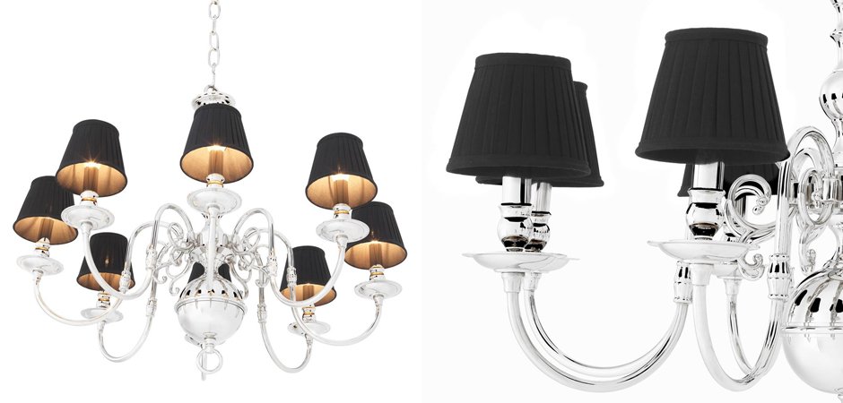 Люстра Eichholtz Chandelier Bourbon Nickel - Loft-Concept в Брянске