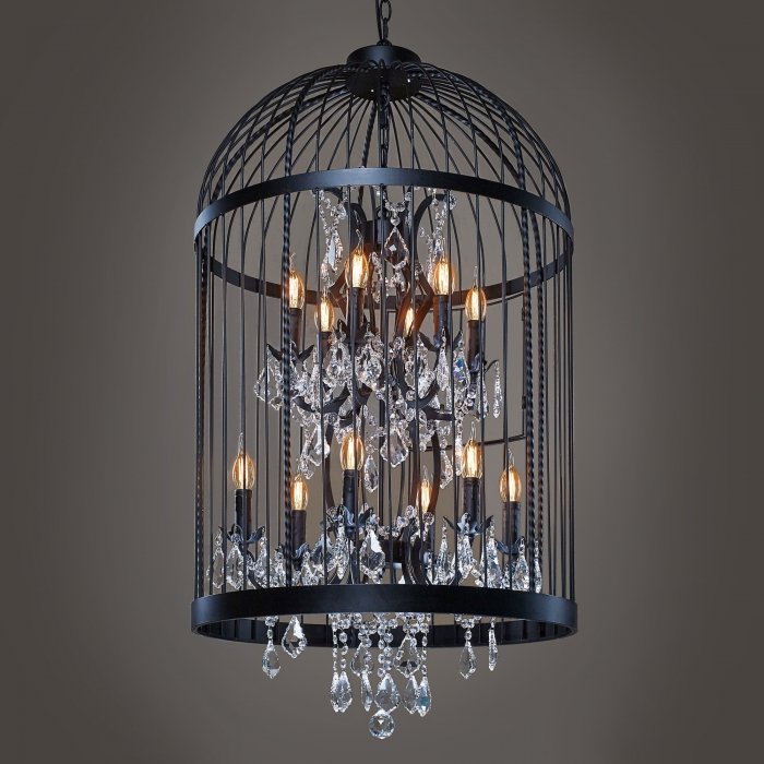 Люстра Steampunk Birdcage Chandelier 60 black Черный в Брянске | Loft Concept 