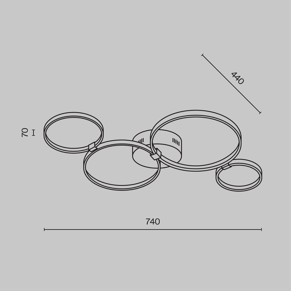 Потолочный светильник Olympia 3000-4000К 39Вт в Брянске