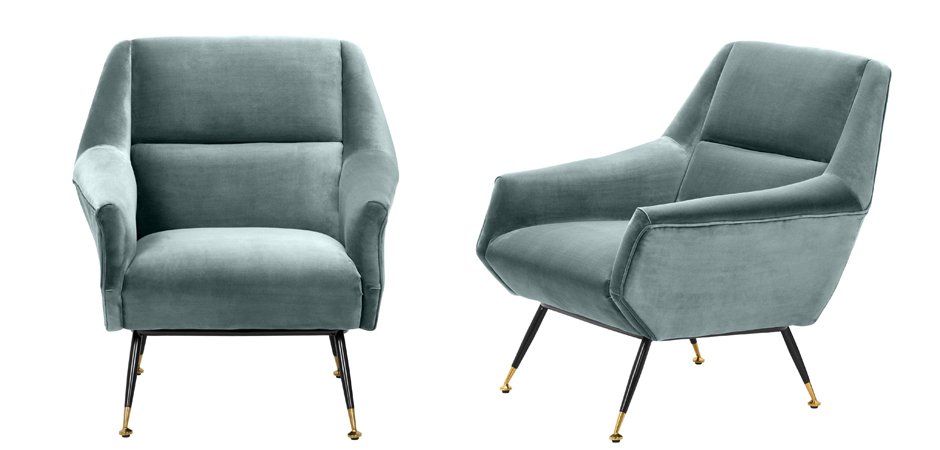 Кресло Eichholtz Chair Exile Turquoise Кресло Eichholtz Chair Exile Turquoise - Loft-Concept в Брянске