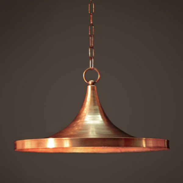 Подвесной светильник Copper Pendant Lamp Beat Light Wide Белый Медь Латунь Подвесной светильник Copper Pendant Lamp Beat Light Wide Белый Медь Латунь в Брянске | Loft Concept