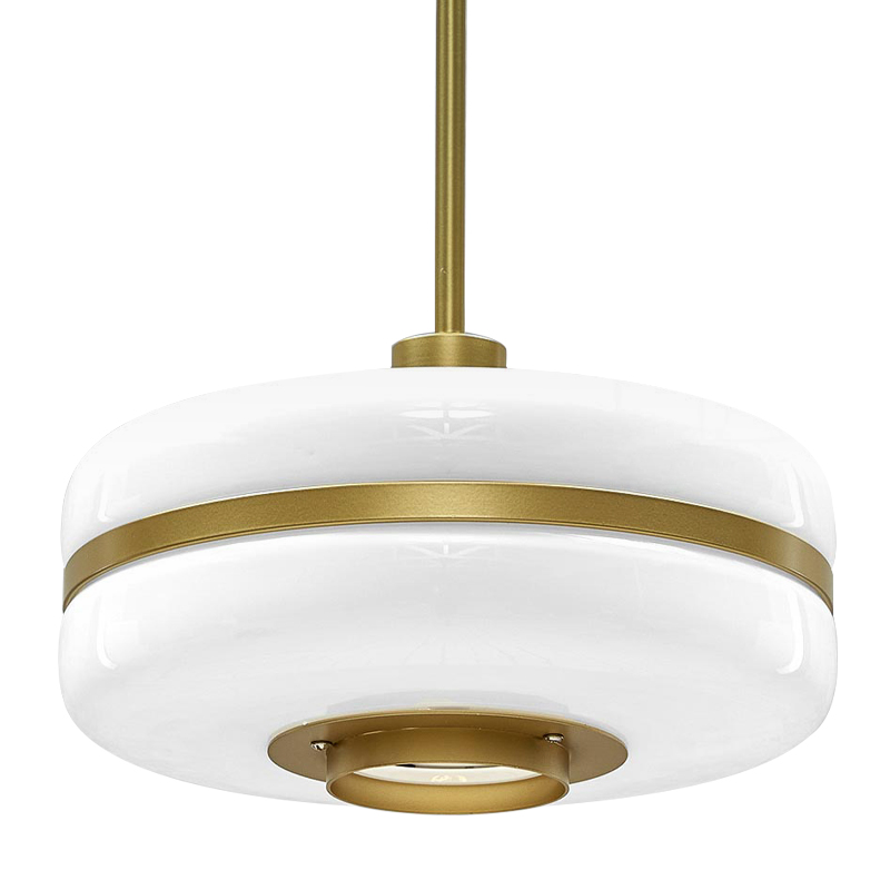 Подвесной светильник BERT FRANK Pendant Lamp Белый Белый Золотой Подвесной светильник BERT FRANK Pendant Lamp Белый Белый Золотой в Брянске | Loft Concept