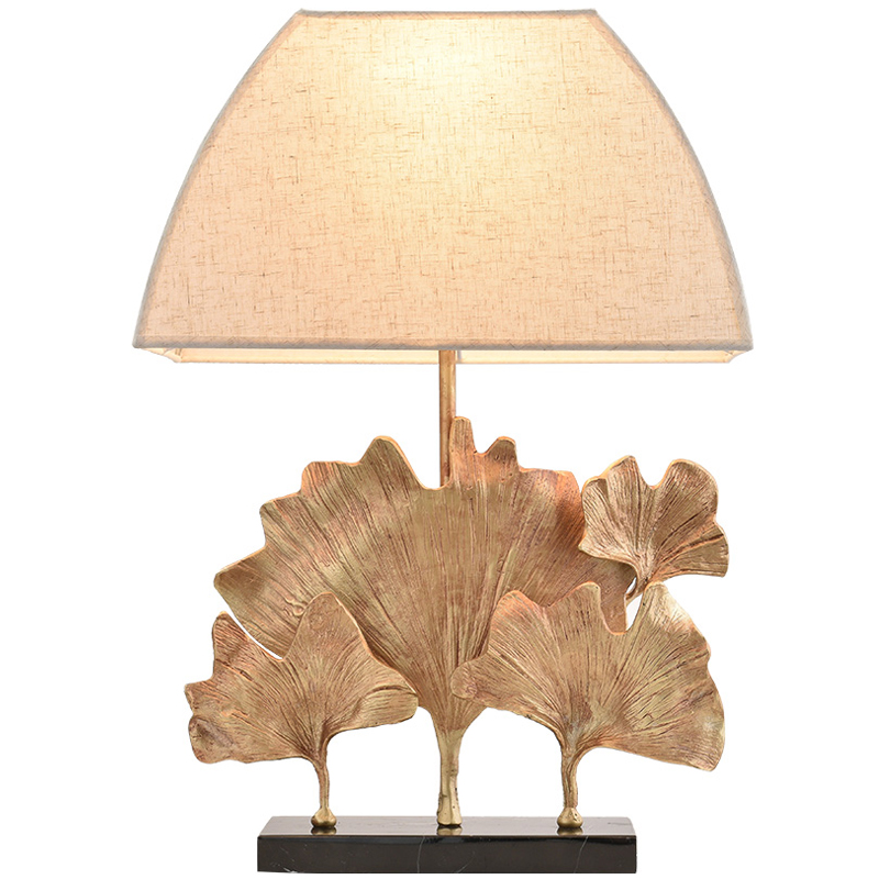 Настольная лампа Ginkgo Table lamp Молочный Латунь Черный Настольная лампа Ginkgo Table lamp Молочный Латунь Черный в Брянске | Loft Concept