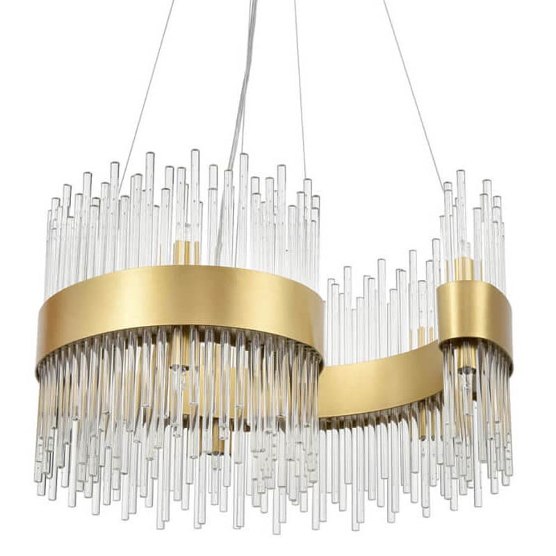 Люстра Nembus Chandelier 50 gold Прозрачный (Transparent) Золотой Люстра Nembus Chandelier 50 gold Прозрачный (Transparent) Золотой в Брянске | Loft Concept