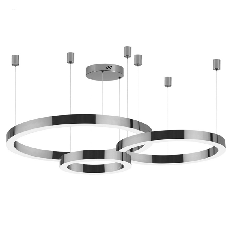 Люстра 3 Nickel Ring Horizontal Никель Люстра 3 Nickel Ring Horizontal Никель в Брянске | Loft Concept