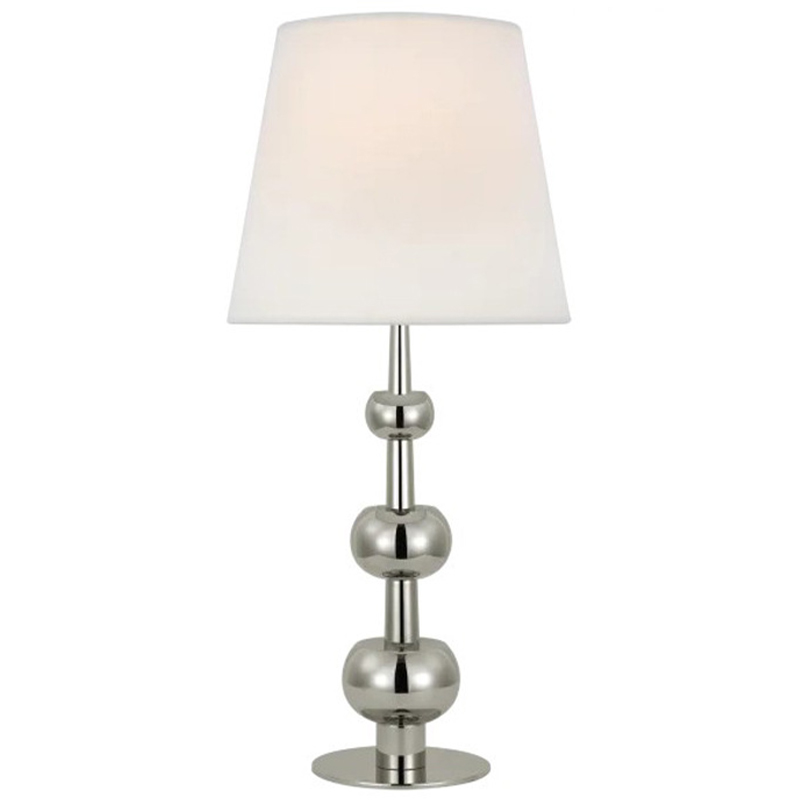 Настольная лампа Trevino Silver Table Lamp Белый Серебряный Настольная лампа Trevino Silver Table Lamp Белый Серебряный в Брянске | Loft Concept