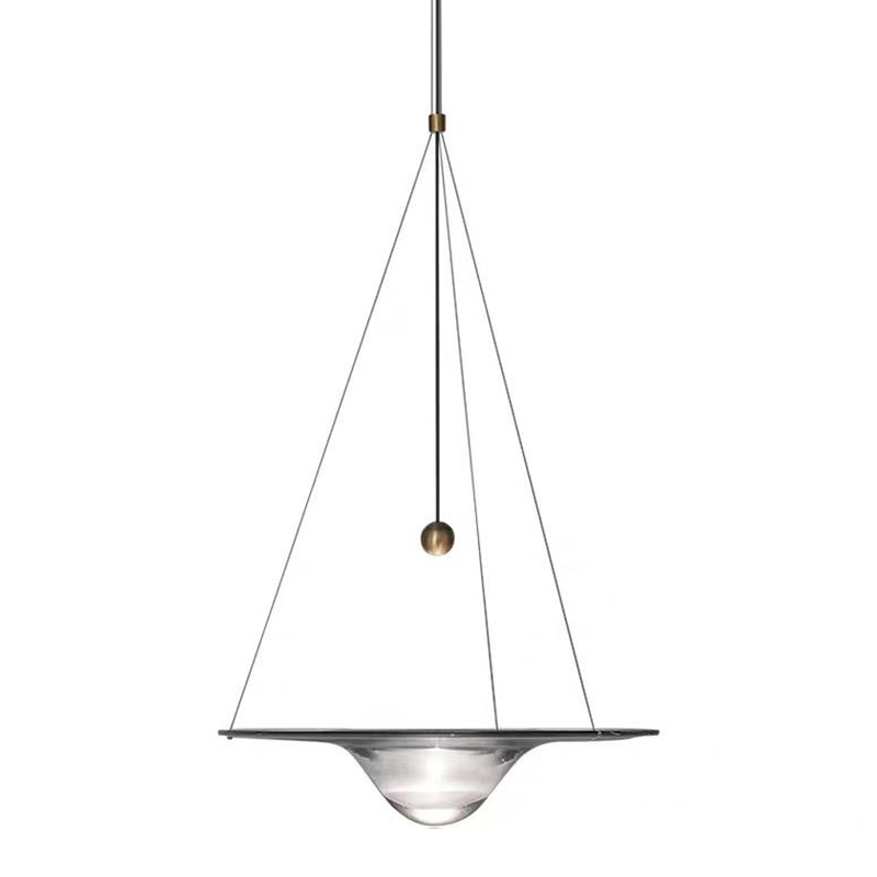 Hesitation Lamp Стеклянный подвесной светильник, имитирующий каплю воды Прозрачное Стекло Латунь Hesitation Lamp Стеклянный подвесной светильник, имитирующий каплю воды Прозрачное Стекло Латунь в Брянске | Loft Concept
