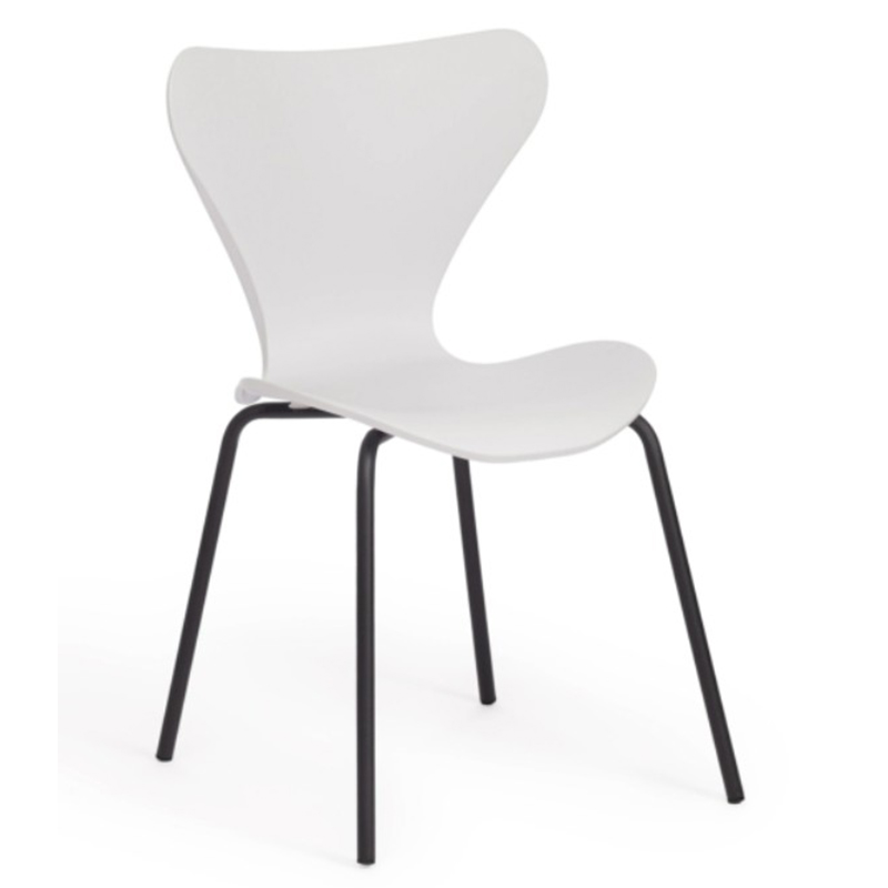 Стул Julissa White Chair Белый Черный Стул Julissa White Chair Белый Черный в Брянске | Loft Concept