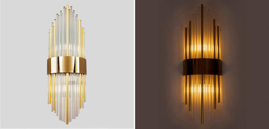 Бра Flutes с Золотистым металлом Бра Flutes с Золотистым металлом - Loft-Concept в Брянске