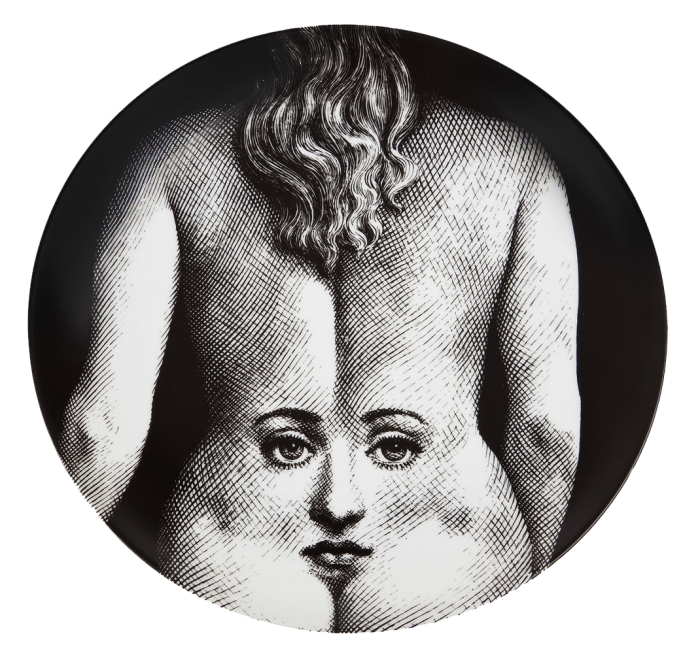 Декоративная тарелка Fornasetti 003 Черный в Брянске | Loft Concept 